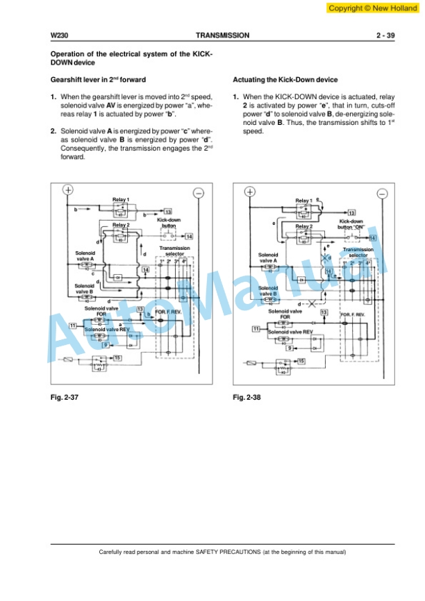New Holland W230 Wheel Loader Workshop Manual 6041350700EN 2 New Holland W230 Wheel Loader Workshop Manual 6041350700EN-2