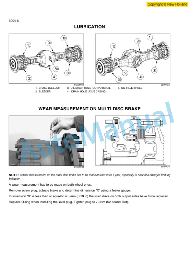 New Holland W270B Wheel Loader Workshop Manual 87661531 4 New Holland W270B Wheel Loader Workshop Manual 87661531-4