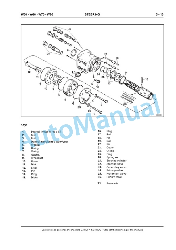New Holland W50, W60, W70, W80 Wheel Loader Workshop Manual 60413577EN 5 New Holland W50, W60, W70, W80 Wheel Loader Workshop Manual 60413577EN - Image 5