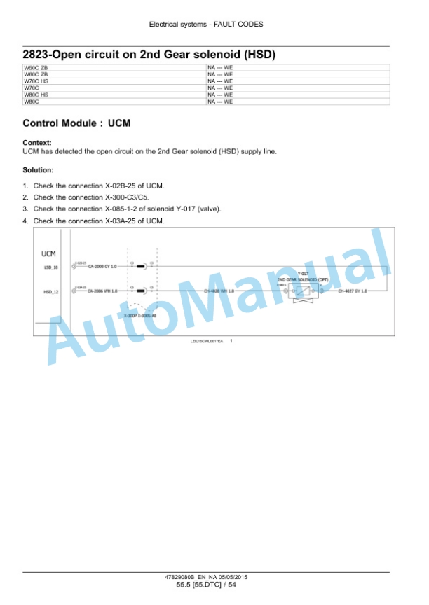 New Holland W50C, W60C, W70C, W80C Tier 4B Final Compact Wheel Loader Service Manual 47878217 2 New Holland W50C, W60C, W70C, W80C Tier 4B Final Compact Wheel Loader Service Manual 47878217-2