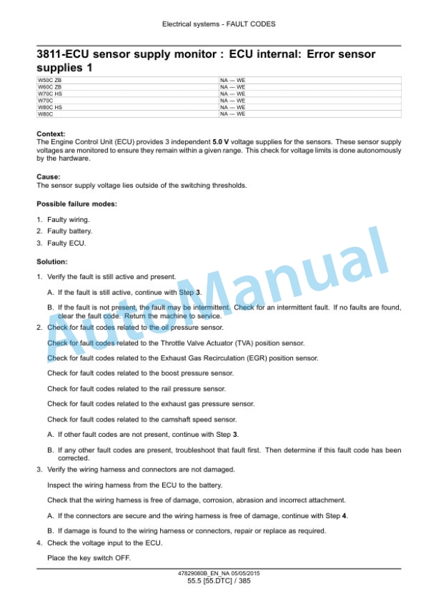 New Holland W50C, W60C, W70C, W80C Tier 4B Final Compact Wheel Loader Service Manual 47878218 3 New Holland W50C, W60C, W70C, W80C Tier 4B Final Compact Wheel Loader Service Manual 47878218-3