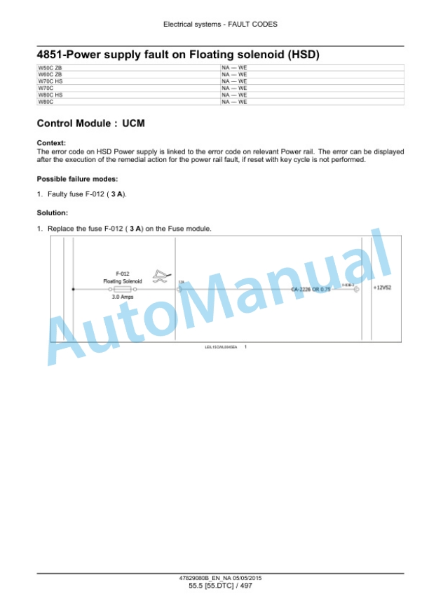New Holland W50C, W60C, W70C, W80C Tier 4B Final Compact Wheel Loader Service Manual 47878218 5 New Holland W50C, W60C, W70C, W80C Tier 4B Final Compact Wheel Loader Service Manual 47878218-5