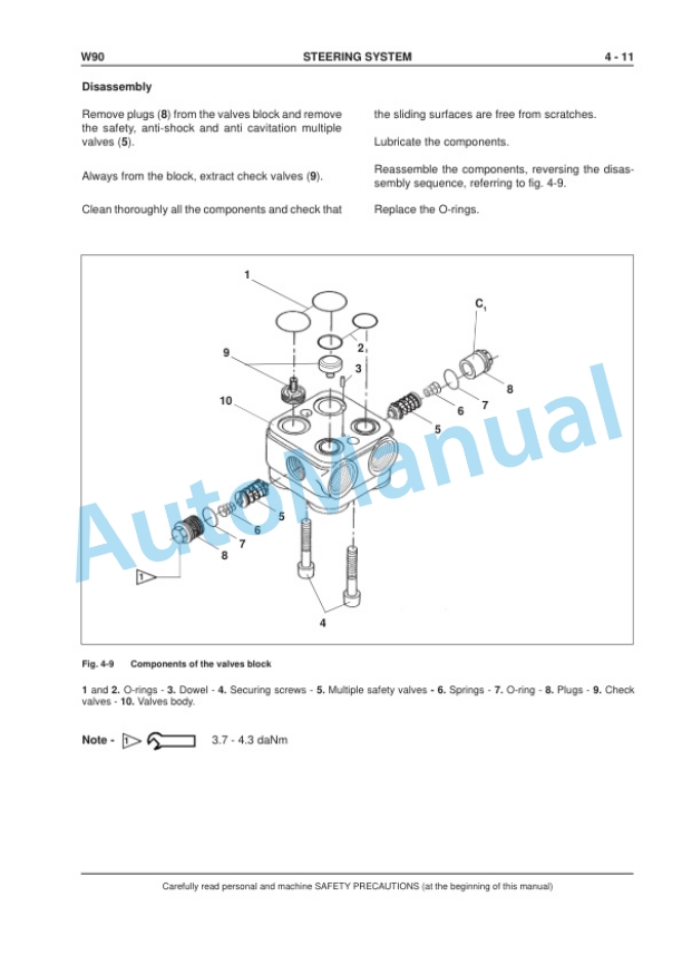 New Holland W90 Wheel Loader Service Manual 6040234100EN 4 New Holland W90 Wheel Loader Service Manual 6040234100EN - Image 4