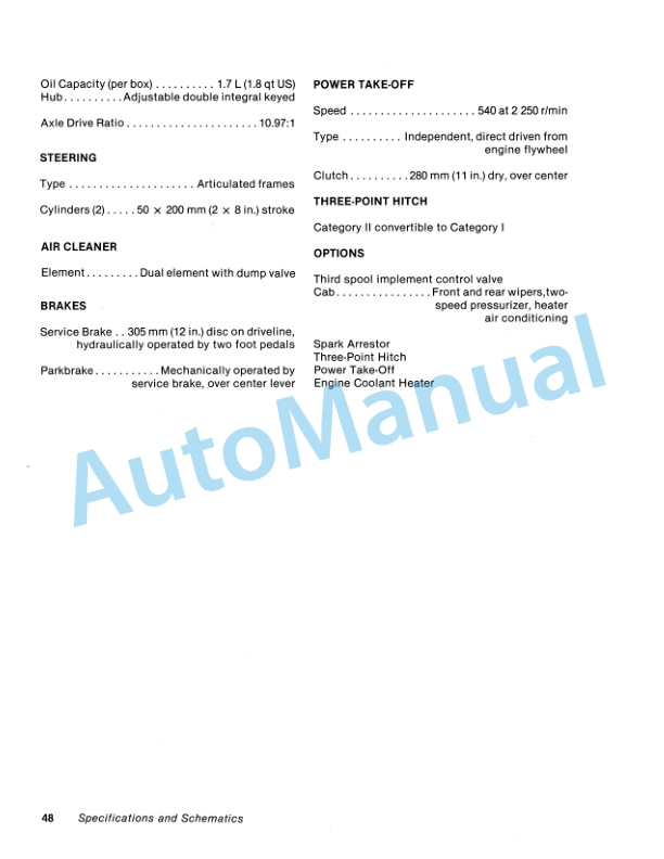 Versatile 160 Tractor Operation and Maintenance Manual 42016010 5 Versatile 160 Tractor Operation and Maintenance Manual 42016010-5