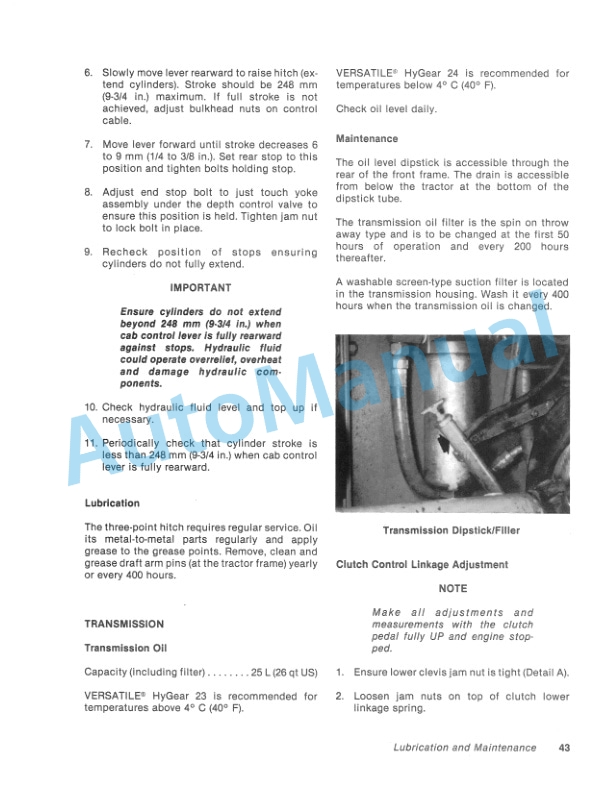 Versatile 555 Tractor Operation and Maintenance Manual 42055504-4