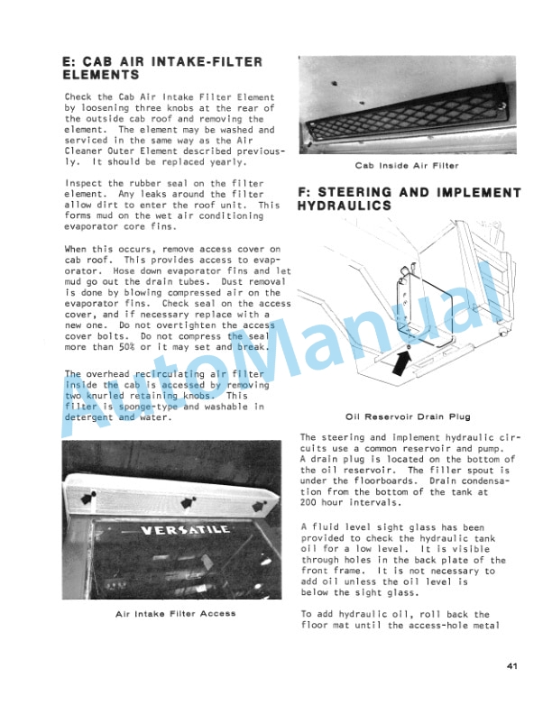 Versatile 825 Series 2 Tractor Operation and Maintenance Manual 42075020 4 Versatile 825 Series 2 Tractor Operation and Maintenance Manual 42075020 - Image 4