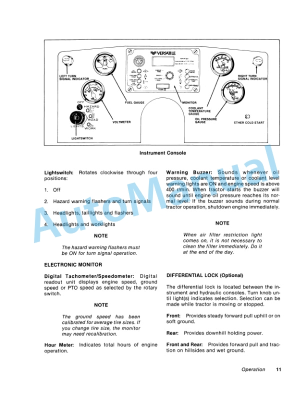 Versatile 935, 950 Tractor Operation and Maintenance Manual 42093521 2 Versatile 935, 950 Tractor Operation and Maintenance Manual 42093521-2