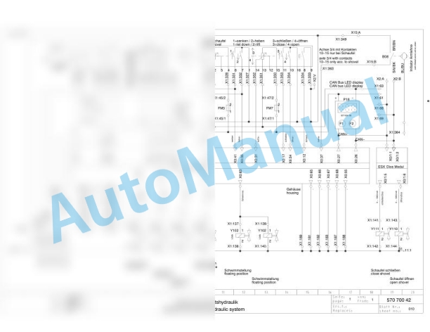 Bomag BC 1172 RB-2 Refuse Compactor Electric, Hydraulic Schematics Diagram 101570831002 - 101570831076-3