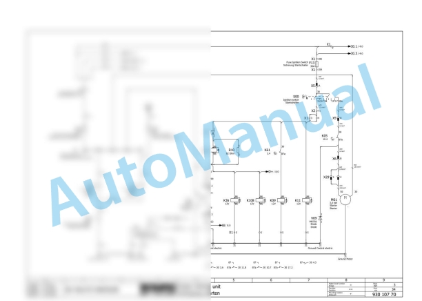 Bomag BC 472 RS Refuse Compactor Electric, Hydraulic Schematics Diagram 101930011002 - 101930011011 3 Bomag BC 472 RS Refuse Compactor Electric, Hydraulic Schematics Diagram 101930011002 - 101930011011-3