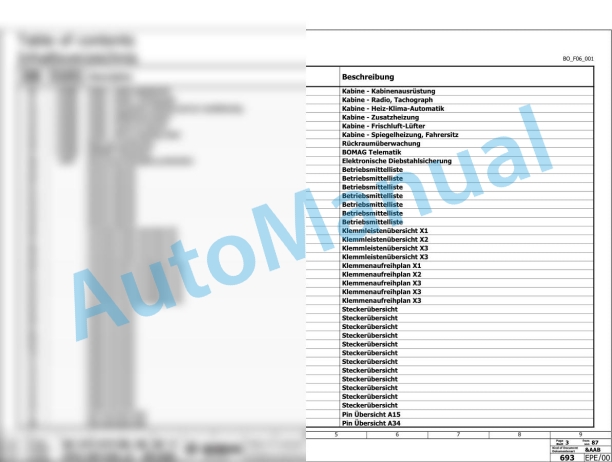 Bomag BC 473 EB-5 Refuse Compactor Electric, Hydraulic Schematics Diagram 101930231001 - 101930239999-2