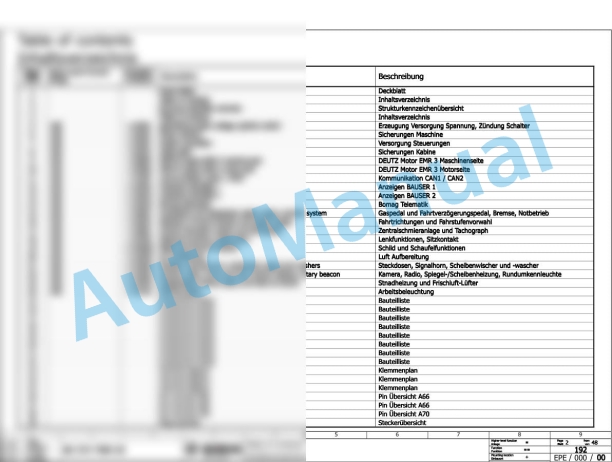 Bomag BC 572 RB-2 Refuse Compactor Electric, Hydraulic Schematics Diagram 101570651001 - 101570651030 2 Bomag BC 572 RB-2 Refuse Compactor Electric, Hydraulic Schematics Diagram 101570651001 - 101570651030-2