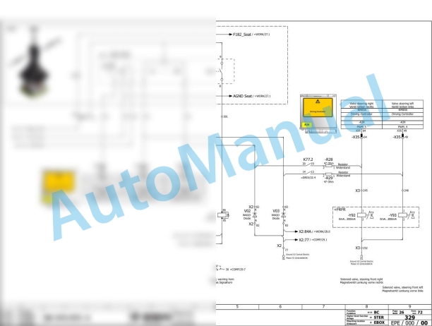 Bomag BC 573 RB-4 Refuse Compactor Electric, Hydraulic Schematics Diagram 101930101001 - 101930109999 3 Bomag BC 573 RB-4 Refuse Compactor Electric, Hydraulic Schematics Diagram 101930101001 - 101930109999-3