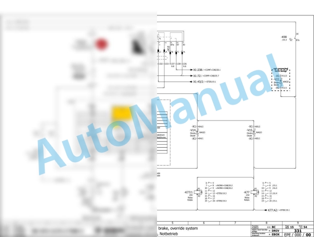 Bomag BC 672 RB-2 Refuse Compactor Electric, Hydraulic Schematics Diagram 101570441001 - 101570449999 2 Bomag BC 672 RB-2 Refuse Compactor Electric, Hydraulic Schematics Diagram 101570441001 - 101570449999-2