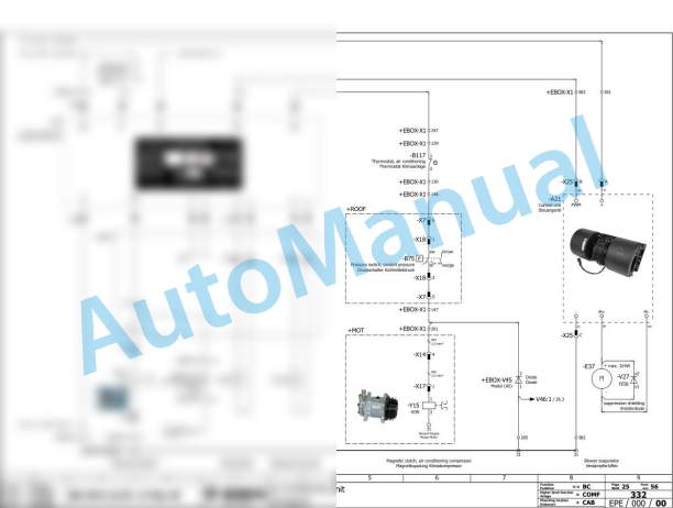Bomag BC 672 RB-4 Refuse Compactor Electric, Hydraulic Schematics Diagram 101570041001 - 101570049999 3 Bomag BC 672 RB-4 Refuse Compactor Electric, Hydraulic Schematics Diagram 101570041001 - 101570049999-3