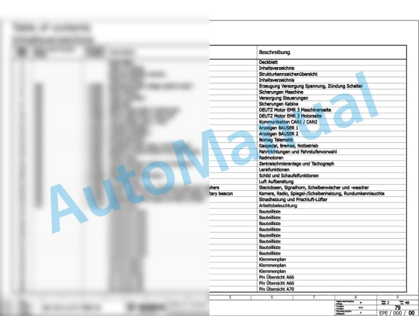 Bomag BC 972 RB-2 Refuse Compactor Electric, Hydraulic Schematics Diagram 101570861001 - 101570861017 2 Bomag BC 972 RB-2 Refuse Compactor Electric, Hydraulic Schematics Diagram 101570861001 - 101570861017-2