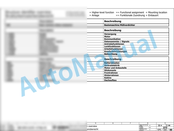 Bomag BC 972 RB-3 Refuse Compactor Electric, Hydraulic Schematics Diagram 101570881001 - 101570881018 3 Bomag BC 972 RB-3 Refuse Compactor Electric, Hydraulic Schematics Diagram 101570881001 - 101570881018-3