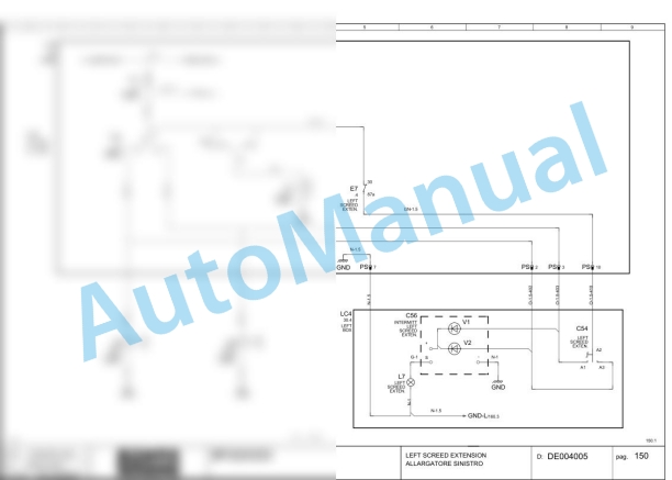 Bomag BF 223 C HFE St3A Asphalt Paver Electric Schematics Diagram 821890061001 - 821890069999 3 Bomag BF 223 C HFE St3A Asphalt Paver Electric Schematics Diagram 821890061001 - 821890069999-3