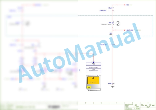 Bomag BF 300 C-2 S340-2 V Asphalt Paver Electric, Hydraulic Schematics Diagram 821891251001 - 821891259999 3 Bomag BF 300 C-2 S340-2 V Asphalt Paver Electric, Hydraulic Schematics Diagram 821891251001 - 821891259999-3