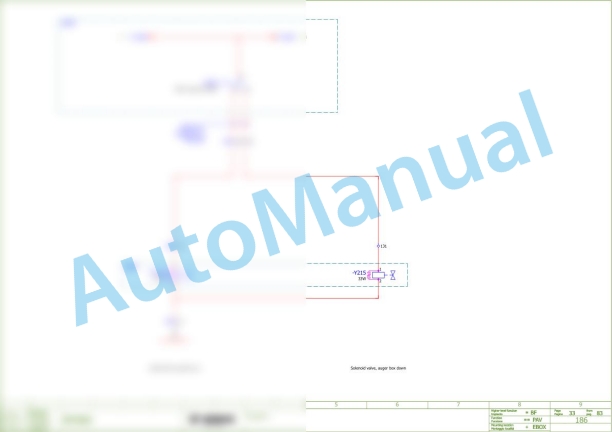 Bomag BF 300 C S340-2 V Asphalt Paver Electric Schematics Diagram 821891121001 - 821891121001 2 Bomag BF 300 C S340-2 V Asphalt Paver Electric Schematics Diagram 821891121001 - 821891121001-2