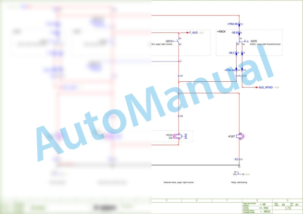 Bomag BF 300 C S340 TV Asphalt Paver Electric Schematics Diagram 821891031001 - 821891031006 2 Bomag BF 300 C S340 TV Asphalt Paver Electric Schematics Diagram 821891031001 - 821891031006-2