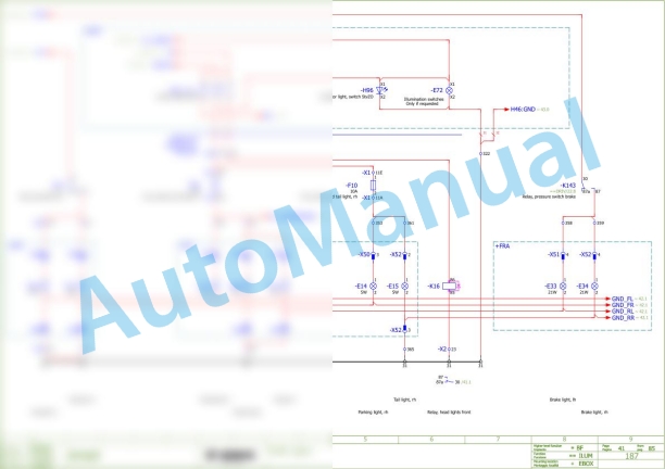 Bomag BF 300 P S340-2 TV Asphalt Paver Electric Schematics Diagram 821891211001 - 821891211006 2 Bomag BF 300 P S340-2 TV Asphalt Paver Electric Schematics Diagram 821891211001 - 821891211006-2
