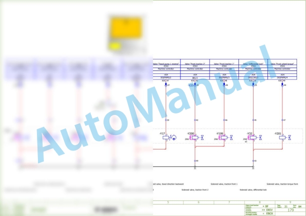 Bomag BF 300 P S340 TV Asphalt Paver Electric Schematics Diagram 821837811002 - 821837811026 3 Bomag BF 300 P S340 TV Asphalt Paver Electric Schematics Diagram 821837811002 - 821837811026-3