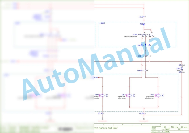 Bomag BF 600 C-2 S 600 Asphalt Paver Electric, Hydraulic Schematics Diagram 821892091005 - 821892091008 2 Bomag BF 600 C-2 S 600 Asphalt Paver Electric, Hydraulic Schematics Diagram 821892091005 - 821892091008-2