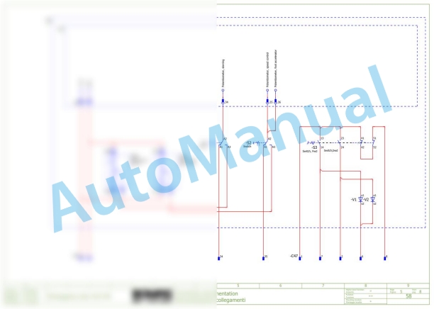 Bomag BF 600 C - E Asphalt Paver Electric Schematics Diagram 821837531001 - 821837531069 2 Bomag BF 600 C - E Asphalt Paver Electric Schematics Diagram 821837531001 - 821837531069-2