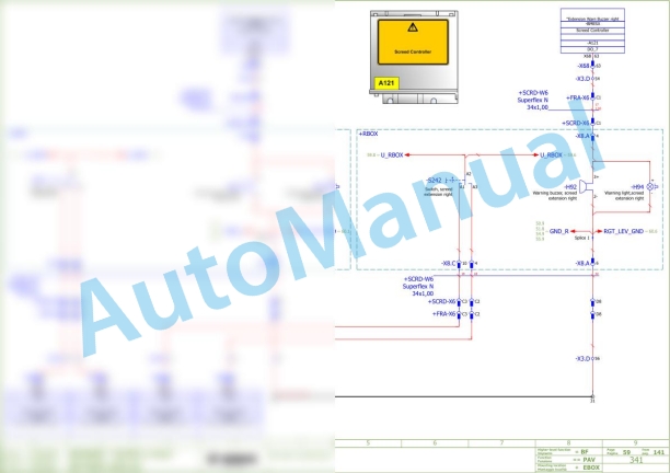 Bomag BF 700 C-2 S 600 Asphalt Paver Electric, Hydraulic Schematics Diagram 821892111003 - 821892111023 3 Bomag BF 700 C-2 S 600 Asphalt Paver Electric, Hydraulic Schematics Diagram 821892111003 - 821892111023-3