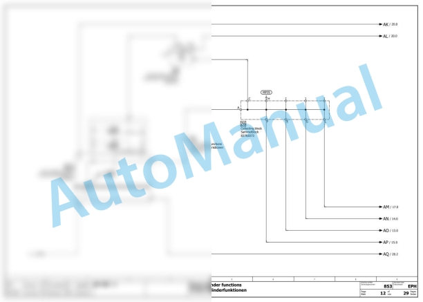 Bomag BF 700 C-3 S 500 Korea5 Asphalt Paver Electric, Hydraulic Schematics Diagram 821892511001 - 821892519999 3 Bomag BF 700 C-3 S 500 Korea5 Asphalt Paver Electric, Hydraulic Schematics Diagram 821892511001 - 821892519999-3