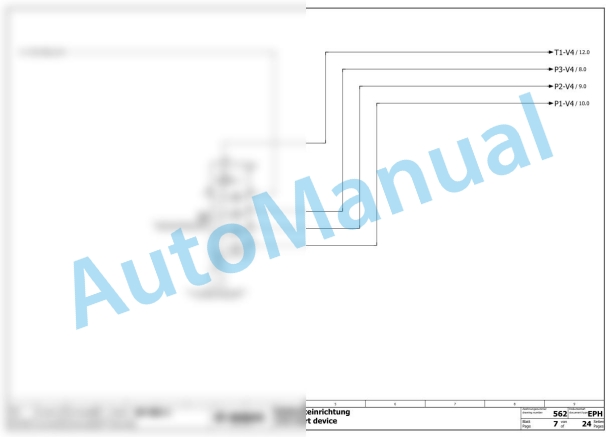Bomag BF 800 C-2 S500 Asphalt Paver Electric, Hydraulic Schematics Diagram 821893151001 - 821893151007 3 Bomag BF 800 C-2 S500 Asphalt Paver Electric, Hydraulic Schematics Diagram 821893151001 - 821893151007-3