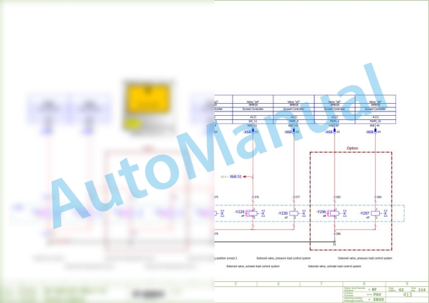 Bomag BF 800 C S500 Asphalt Paver Electric, Hydraulic Schematics Diagram 821837171070 - 821837179999 3 Bomag BF 800 C S500 Asphalt Paver Electric, Hydraulic Schematics Diagram 821837171070 - 821837179999-3