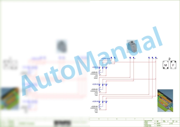 Bomag BF 800 C S500 Asphalt Paver Electric Schematics Diagram 821837171001 - 821837171060 3 Bomag BF 800 C S500 Asphalt Paver Electric Schematics Diagram 821837171001 - 821837171060-3