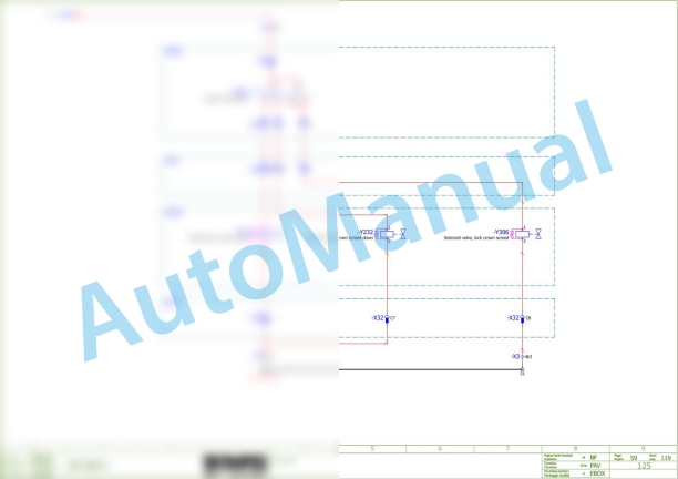 Bomag BF 800 C S500 Asphalt Paver Electric Schematics Diagram 821837711001 - 821837711027 2 Bomag BF 800 C S500 Asphalt Paver Electric Schematics Diagram 821837711001 - 821837711027-2