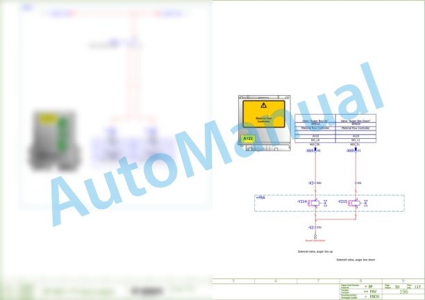 Bomag BF 800 C S600 Asphalt Paver Electric Schematics Diagram 821837190154 - 821837190189 2 Bomag BF 800 C S600 Asphalt Paver Electric Schematics Diagram 821837190154 - 821837190189-2