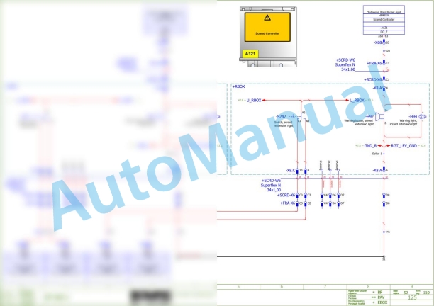 Bomag BF 800 C S600 Asphalt Paver Electric Schematics Diagram 821837661001 - 821837661022 2 Bomag BF 800 C S600 Asphalt Paver Electric Schematics Diagram 821837661001 - 821837661022-2