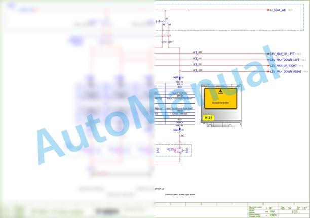 Bomag BF 800 C S600 Asphalt Paver Electric Schematics Diagram 821837961001 - 821837961043 2 Bomag BF 800 C S600 Asphalt Paver Electric Schematics Diagram 821837961001 - 821837961043-2