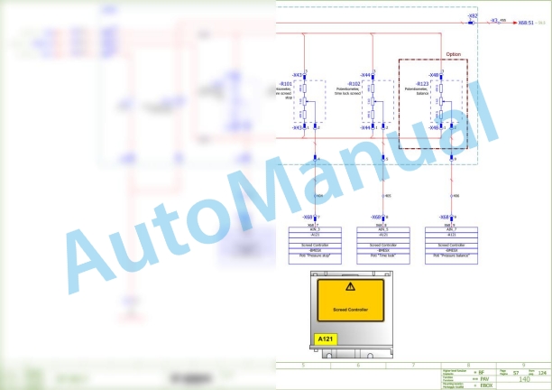 Bomag BF 800 P S500 Asphalt Paver Electric Schematics Diagram 821837650001 - 821837650012 2 Bomag BF 800 P S500 Asphalt Paver Electric Schematics Diagram 821837650001 - 821837650012-2