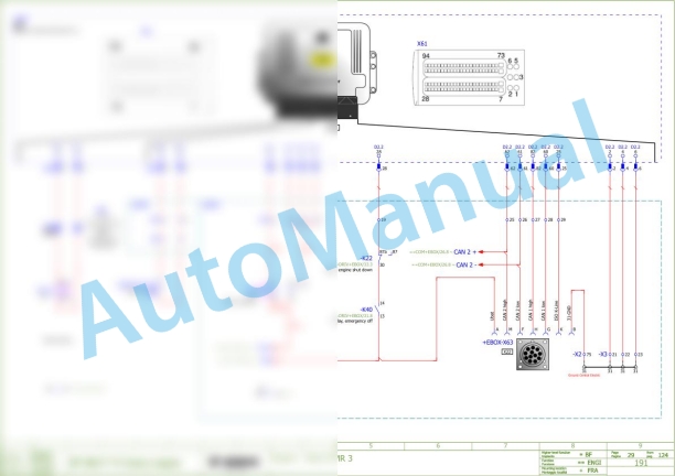 Bomag BF 800 P S500 Asphalt Paver Electric Schematics Diagram 821837701001 - 821837709999 3 Bomag BF 800 P S500 Asphalt Paver Electric Schematics Diagram 821837701001 - 821837709999-3