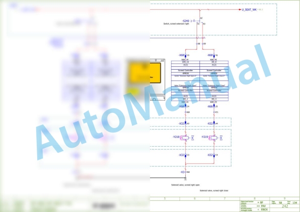 Bomag BF 800 P S500 Asphalt Paver Electric Schematics Diagram 821893051001 - 821893059999 2 Bomag BF 800 P S500 Asphalt Paver Electric Schematics Diagram 821893051001 - 821893059999-2
