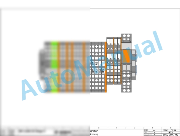 Bomag BM 1000-35-2 Road Milling Machine Electric, Hydraulic Schematics Diagram 101883271001 - 101883279999-2