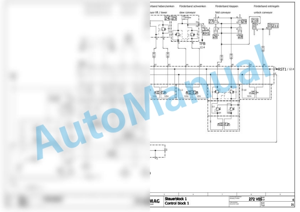 Bomag BM 1200-35 Road Milling Machine Electric, Hydraulic Schematics Diagram 101883011002 - 101883011022 3 Bomag BM 1200-35 Road Milling Machine Electric, Hydraulic Schematics Diagram 101883011002 - 101883011022-3