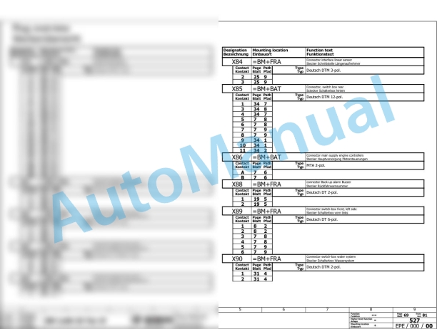 Bomag BM 1200-35 T4f Road Milling Machine Electric, Hydraulic Schematics Diagram 101883131001 - 101883139999 2 Bomag BM 1200-35 T4f Road Milling Machine Electric, Hydraulic Schematics Diagram 101883131001 - 101883139999-2