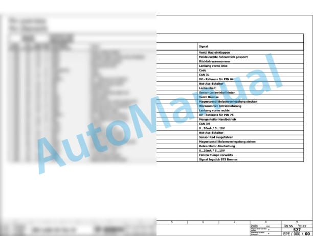 Bomag BM 1200-35 TE Road Milling Machine Electric, Hydraulic Schematics Diagram 101883221001 - 101883229999 2 Bomag BM 1200-35 TE Road Milling Machine Electric, Hydraulic Schematics Diagram 101883221001 - 101883229999-2