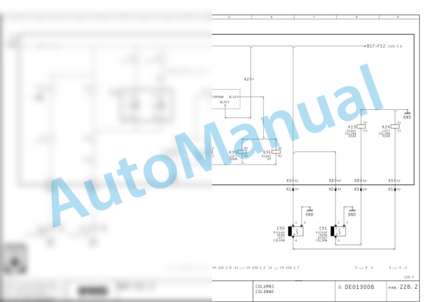 Bomag BM 1300 30-2 Road Milling Machine Electric Schematics Diagram 821836301002 - 821836301102 3 Bomag BM 1300 30-2 Road Milling Machine Electric Schematics Diagram 821836301002 - 821836301102-3