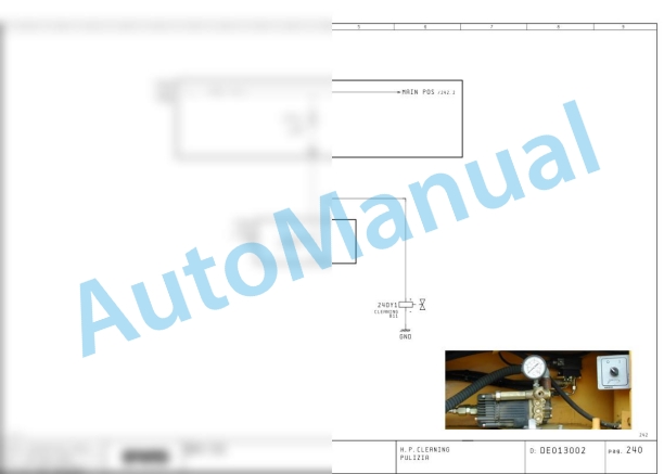 Bomag BM 1300-30 TIER3 Road Milling Machine Electric Schematics Diagram 821836180001 - 821836180044-2