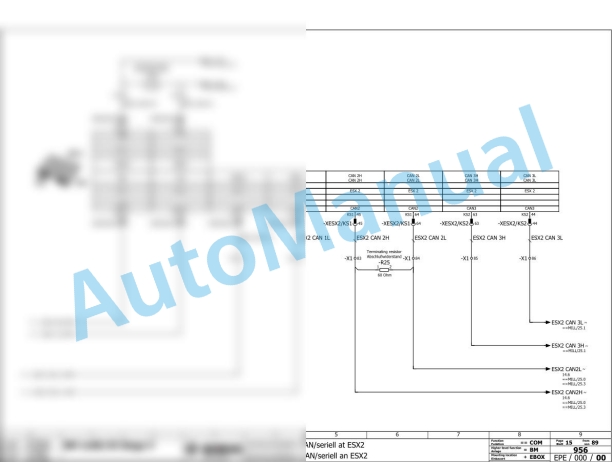 Bomag BM 1300 35-2 Road Milling Machine Electric, Hydraulic Schematics Diagram 101883291001 - 101883299999-3