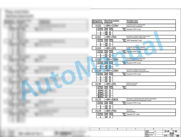 Bomag BM 1300-35 TIER3 Road Milling Machine Electric, Hydraulic Schematics Diagram 101883171001 - 101883179999 2 Bomag BM 1300-35 TIER3 Road Milling Machine Electric, Hydraulic Schematics Diagram 101883171001 - 101883179999-2