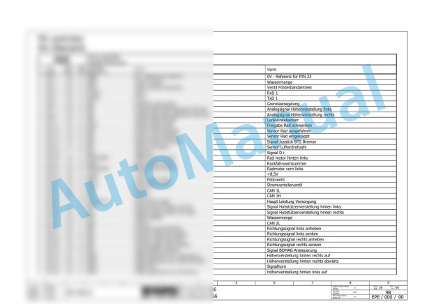 Bomag BM 500-15 EU-Flex Road Milling Machine Electric, Hydraulic Schematics Diagram 101882031001 - 101882031006-2