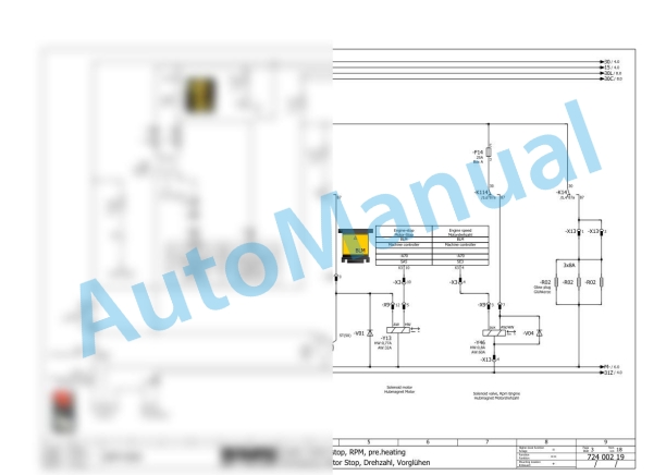 Bomag BMP 8500 Trench Compactor Electric, Hydraulic Schematics Diagram 101720111001 - 101720113528 2 Bomag BMP 8500 Trench Compactor Electric, Hydraulic Schematics Diagram 101720111001 - 101720113528-2